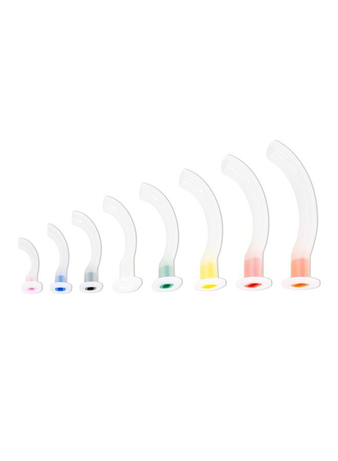 طقم مجرى الهواء الفموي من LINE2design Guedel - أنبوب متعدد الألوان للاستخدام مرة واحدة لمجموعة الإسعافات الأولية لمجرى الهواء الأنفي - لوازم EMT لمجرى الهواء في حالات الصدمات، خالٍ من اللاتكس، مرمز بالألوان. - Image 2